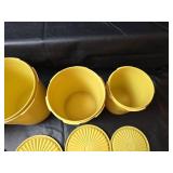 Tupperware Servalier Gold Canister Set