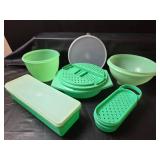 Tupperware Green Grater Set with Bowls and More