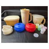 Tupperware Bagel and Cream Cheese Holders, Microwave Steamer, Pitcher, and More