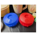 Tupperware Bagel and Cream Cheese Holders, Microwave Steamer, Pitcher, and More