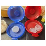 Tupperware Bagel and Cream Cheese Holders, Microwave Steamer, Pitcher, and More