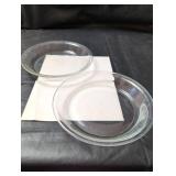 FireKing #459 8\" Glass Pie Plates - Set of 2
