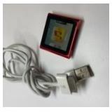 Apple iPod Nano 6th Generation Red 8GB with USB Cable