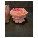 Avon Tender Blossoms Rose Shaped Candle