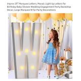 Light Up Mosaic Letter Marquee Set