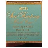 Avon Sea Fantasy Bath Oil with Box