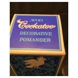 Avon Cockatoo Decorative Pomander Glass Bottle