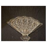 Avon Hostess Fancy Soap Set with Crystal Fan Dish