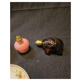 1978 Avon Decorative Set - Owl, Bird & Dish Collection