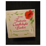 Avon Fostoria Candlelight Basket with Box