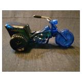 Avon Road Runner Blue Glass Motorcycle Vehicle