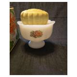 Avon Hostess Blossoms Flower Arranger Soap Dish Set