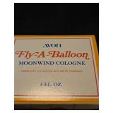 Avon Fly-A-Balloon Moonwind Cologne Set with Figurine