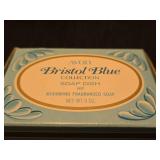 Avon Bristol Blue Soap Dish Set with Moonwind Soap