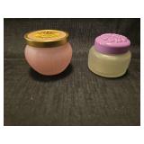 Avon Floret Glass Powder Jars
