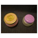 Avon Floret Glass Powder Jars