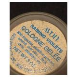 Avon Floret Glass Powder Jars