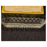 Avon Sunny Lemon Soap Set with Crystal Dish