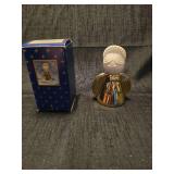 Avon Golden Angel Occur Cologne with Ceramic Figurine