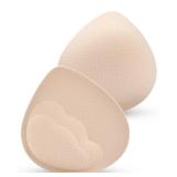 KSang Super Thick Bra Pads Inserts for Push Up, Bra Pads Breast Enhancers Add 1-2 Cups for Women Dresses, Swimsuits, Sport, Fit A/B - Beige
