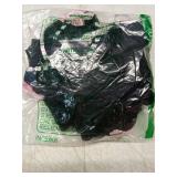 Mixxmix Lingerie Sets for Women Rave Outfits Lace Up Corset Bodysuit with Garter Black S