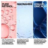 La Roche-Posay Pure Retinol Face Serum with Vitamin B3, Anti Aging Face Serum for Lines, Wrinkles & Premature Sun Damage to Resurface & Hydrate, Suitable for Sensitive Skin, 1.0 Fl. Oz