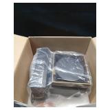 GLOBE Electric 60000022 11.5W LED Integrated Outdoor Wall Sconce, Matte Black, Gold Accent, 400 Lumens, 3000 Kelvins, 90 CRI, Front or Back Porch Decor, Modern Minimalist Exterior Lighting, Retail $50