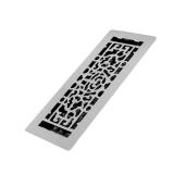 Decor Grates LFGS412-NKL Feng Shui *New* Low Profile Floor Register, 4x12 Inches, Brushed Nickel