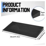 Kritkin Lightweight EVA Threshold Ramp for Wheelchairs, Walking, Scooter, Driveway Curb Handicap Ramp with Non-Slip Surface for Doorways Home Bathroom(Black,36" l X 12" w X 2" h), Retail $100
