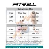 FITRELL 3 Pairs Compression Socks for Women and Men 20-30mmHg- Circulation and Muscle Support Socks for Travel, Running, Nurse, Knee High, Medical BLACK S/M