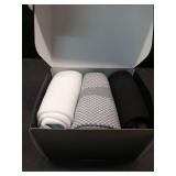 FITRELL 3 Pairs Compression Socks for Women and Men 20-30mmHg- Circulation and Muscle Support Socks for Travel, Running, Nurse, Knee High, Medical BLACK S/M