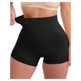 SHAPERMINT Tummy Control Shapewear - Body Shaper Tummy Control Boyshort, Body Shaper for Women, Plus Size Shapewear Black