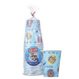 Glad for Kids Paw Patrol Disposable Paper Cups, Core Pups Blue - Heavy Duty, Soak Proof Kid-Friendly Drinking Cups for Everyday Use, 9 Ounce, 20 Count