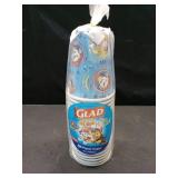 Glad for Kids Paw Patrol Disposable Paper Cups, Core Pups Blue - Heavy Duty, Soak Proof Kid-Friendly Drinking Cups for Everyday Use, 9 Ounce, 20 Count