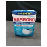 Sea Bond Upper Secure Denture Adhesive Seals  For an All Day Strong Hold  Original Flavor Seals  30 Count