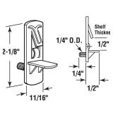 Prime-Line R 7316 1/4 In., Plastic, Clear Locking Shelf Pegs 6 Count (Pack of 1)