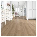 VEELIKE 32 Pack Peel and Stick Floor Tile Natural Elm Vinyl Plank Flooring Self Adhesive Vinyl Floor Tiles Peel and Stick Waterproof 6
