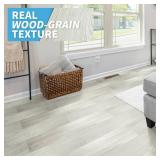 Art3d Peel and Stick Floor Tile Vinyl Wood Plank 36-Pack 54 Sq.Ft, White-ash, Rigid Surface Hard Core Easy DIY Self-Adhesive Flooring Retail- $90