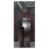 ybaymy Recessed Toilet Paper Holder, in Wall Tissue Toilet Roll Holder, 304 Stainless Steel Bathroom Toilet Paper Holder with Storage Cabinet for Toilet Brush Holder (Matte Black, 32