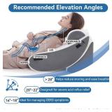 Wedge Pillow Set for After Surgery, 5 PCS Bed Wedge Pillow for Sleeping, Memory Foam Orthopedic Back Pillow for Pain Relief and Acid Reflux, Adjustable Post Surgery Pillow Grey Retail- $77