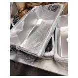 set of stainless steel GN (Gastronorm) steam table pans (1 Perforated) (4 Ct)