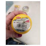 Berkley PowerBait Natural Glitter Trout Fishing Dough Bait; Salmon Red Color; Salmon Egg Flavor