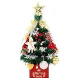 Desktop Christmas Tree, 19.7-inch Artificial Mini Christmas Decoration Tree, The Perfect Christmas Decoration for Table, Desk and Counter (Golden)