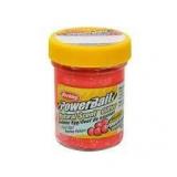 Berkley PowerBait Natural Glitter Trout Fishing Dough Bait; Salmon Red Color; Salmon Egg Flavor