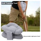 Training Aid, ANGGREK Posture Correction Pillow Training Aid Swing Trainer Practice Tool Training Equipment Golfing Accessory for Beginner - Retail: $15