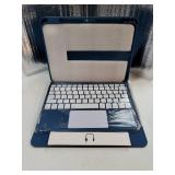 iPad 11th 10th Generation Case with Keyboard, Folio Cover with Pencil Holder, Multi-Touch Trackpad, 7 Color Backlit, Detachable Keyboard for iPad (A16) 11th/10th Gen (Navy Blue)