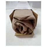 24x24 Inch Set of 2 Decorative Linen Solid Throw Pillow Covers Boho Accent Farmhouse Couch Pillowcases Modern Neutral Euro Home Decor for Couch Sofa Living Room Bed, Light Brown - Retail: $25