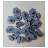 20 PCS Wheel Arch Trim Clips, Grey Fender Fastener Rivet Retainers Replacement for Mini Copper R50 R52 R53 R56 Replacement 07132757821 - Retail: $7