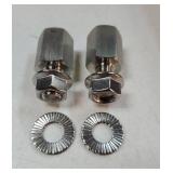 2 Set Bicycle Hub Hitch Adapter, M10*1.0 Thru Axle Adapter, 304 Stainless Steel Universal Bicycle Trailer Coupling Connector for Cargo, Pet & Trailers (M10*1.0) - Retail: $15