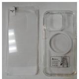 iPhone 14 Pro Case: Clear Magnetic Phone Cases with Screen Protector Compatible with Magsafe Slim Anti Yellowing Rugged Shockproof Protective Transparent Cell Phone Cover (A-Clear) - Retail: $6